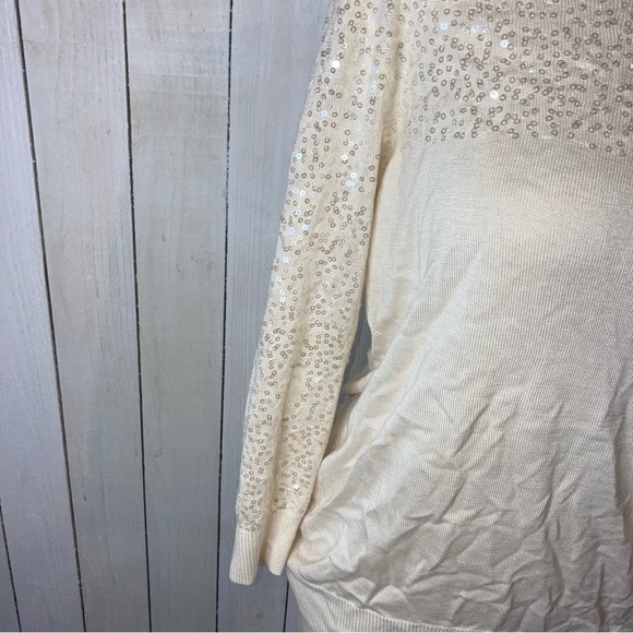 Cupio sequin long sleeve top size L - Picture 3 of 5